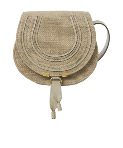 Chloé Marcie Small Saddle Bag In Brown