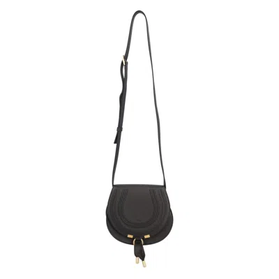 Chloé Marcie Small Saddle Bag Black