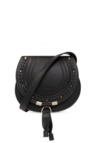 Chloé Marcie Small Shoulder Bag In Black