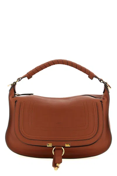 Chloé 'marcie' Small Shoulder Bag In Brown
