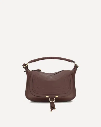 Chloé Marcie Small Shoulder Bag In Brown