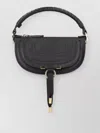 Chloé Mini Marcie Shoulder Bag In Soft Leather In Black