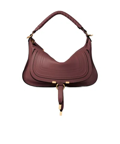 Chloé Marcie Small Shoulder Bag In White