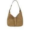 Chloé Marcie Small Suede Leather Hobo Bag In Brown