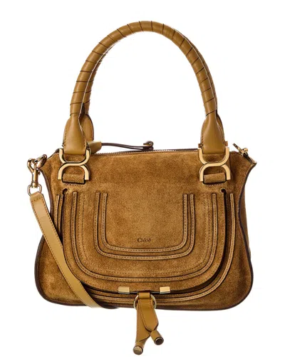CHLOÉ CHLOÉ MARCIE SMALL SUEDE SATCHEL