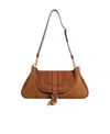 Chloé Marcie Suede Shoulder Bag In Brown