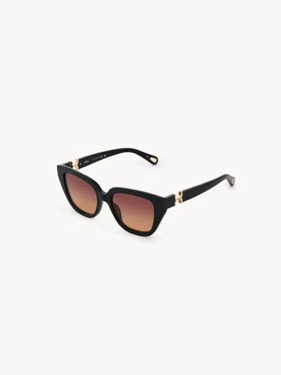 Chloé Marcie Sunglasses In Black
