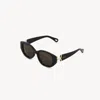 Chloé Marcie Sunglasses Brown Size Onesize 100% Acetate In Black