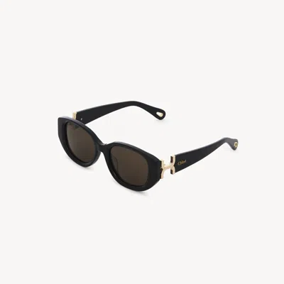 CHLOÉ MARCIE SUNGLASSES BLACK SIZE ONESIZE 100% ACETATE
