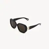 Chloé Marcie Sunglasses Black Size Onesize In Black