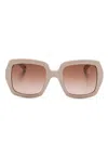 Chloé Marcie Sunglasses In Neutrals