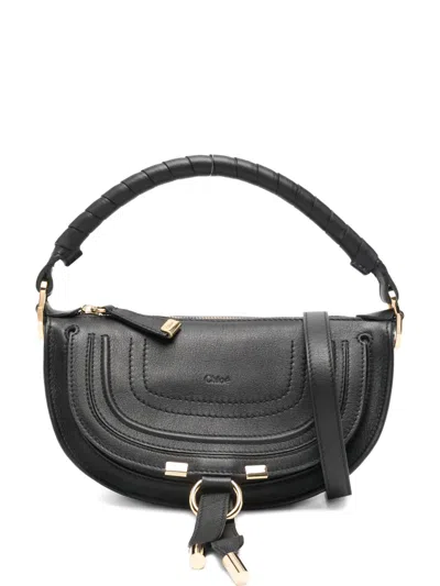 Chloé Marcie Top-handle Shoulder Bag In Black