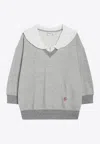 Chloé Marl Fleece Sweatshirt In Gray