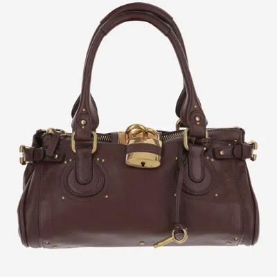 CHLOÉ WOMEN MAROON PADDINGTON SHOULDER BAG, ONESIZE LUXURY SHOULDER BAGS FOR WOMEN DARVEYS
