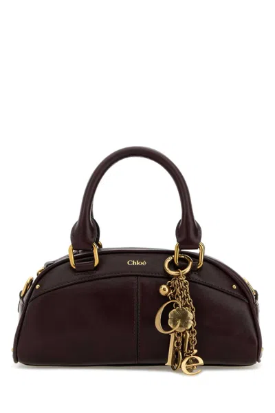 Chloé Maroon Piccola Duffle Bag