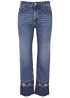 Chloé Chloe Masaya Cropped Straight-leg Jeans In Denim