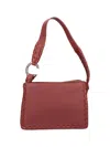Chloé Mate Gusset Leather Shoulder Bag In Leather Brown