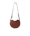 Chloé Mate S Hobo Leather Crossbody Bag In Red