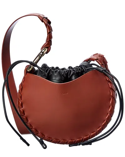 Chloé Chloe Mate Small Leather Hobo Bag In Brown