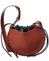 Chloé Mate Small Leather Hobo Bag In Brown