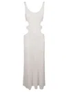 Chloé Maxi Dress With Cut-out Side Details In Gray