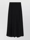 Chloé Maxi Skirt With Sheer Overlay And Flowy Design In Animal Print
