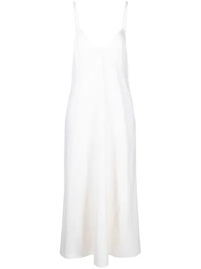Chloé Virgin Wool-blend Maxi Dress In Nude