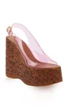 Chloé Maxime Pvc Wedges Platform Sole In Pink