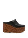 Chloé Maxime Platform Mules In Black