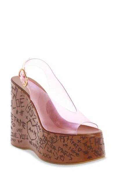 CHLOÉ CHLOÉ MAXIME PLATFORM WEDGE SANDAL