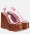 Chloé Maxime Pvc Wedges Platform Sole In Pink