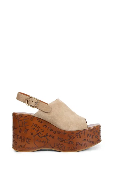 CHLOÉ MAXIME WEDGE SANDALS
