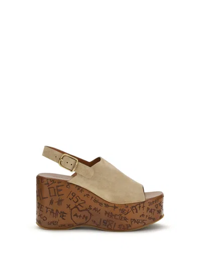 CHLOÉ MAXIME WEDGE SANDALS