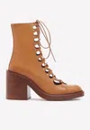 Chloé Meganne Ankle Boot In Tan