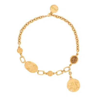 Chloé Chloe Medals Choker In Gold