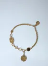 Chloé Medals Choker Necklace In Gold