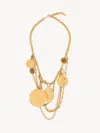 Chloé Medals Necklace In Gold