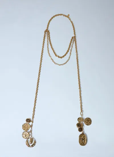 Chloé Medals Necklace In Gold