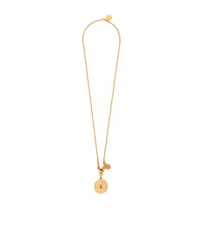Chloé Medals Pendant Necklace In Gold
