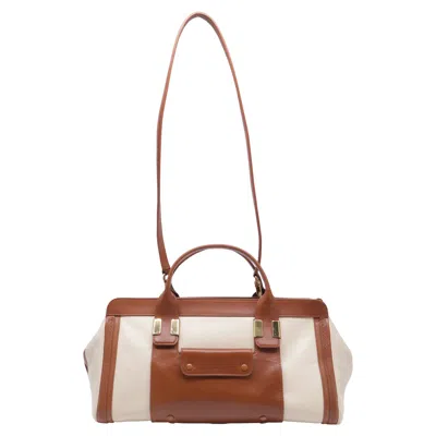 Pre-owned Chloé Medium Alice Colorblock Tote Bag In Multicolor Leather