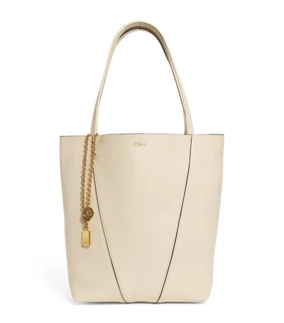 CHLOÉ MEDIUM CALFSKIN SPIN TOTE BAG