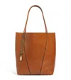 Chloé Medium Calfskin Spin Tote Bag In Brown