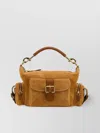 Chloé Chloe Women Camel Suede Medium Camera Bag Handbag