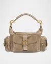 Chloé Womens Chloe Camera Medium Suede Cross-body Bag In Motty Grey