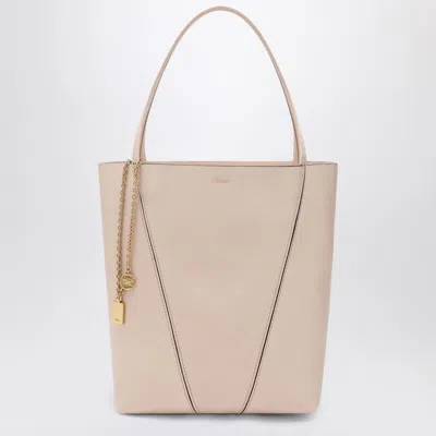CHLOÉ CHLOÉ | MEDIUM CHLOÉ SPIN TOTE BAG IN CEMENT PINK