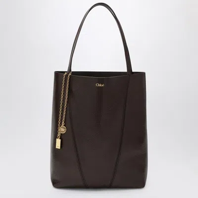 Chloé Medium Dark Brown  Spin Tote Bag Women