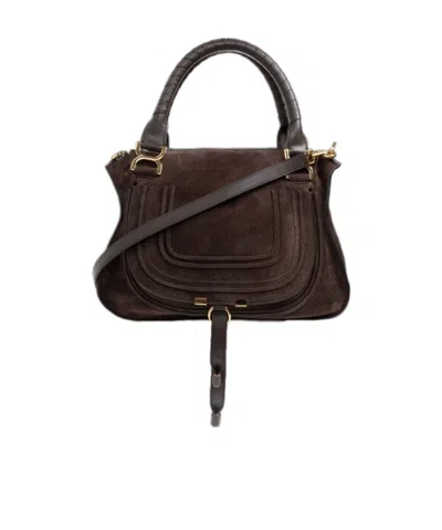 Chloé Medium Flap Shoulder Bag In Black