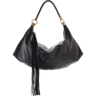 CHLOÉ CHLOÉ MEDIUM FOULARD LEATHER HOBO BAG