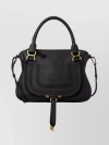 CHLOÉ MEDIUM LEATHER BAG WITH FLAP AND TASSEL DETAIL