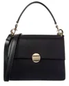 Chloé Medium Leather Flap Bag In Black